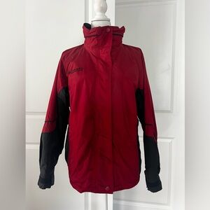 Columbia Bugaboo Red/Black with Interchangeable Black Fleece Jacket -Women Small